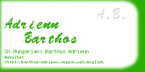 adrienn barthos business card